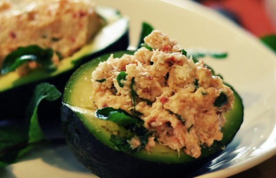 crab stuffed avocado