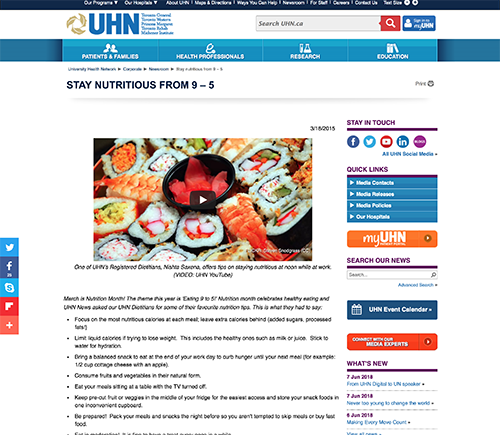 Stay Nutritious from 9-5